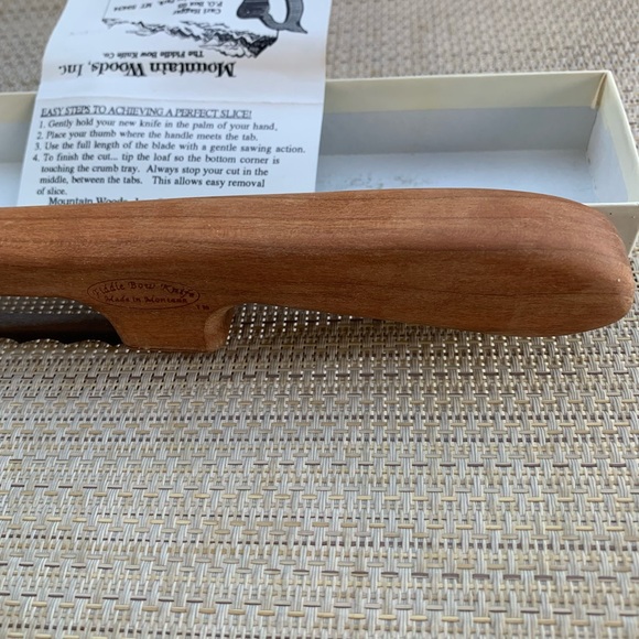 Vintage Bread Knife Crafted From Wood and Famous for Use Cutting Loaves of Bread - Picture 4 of 9